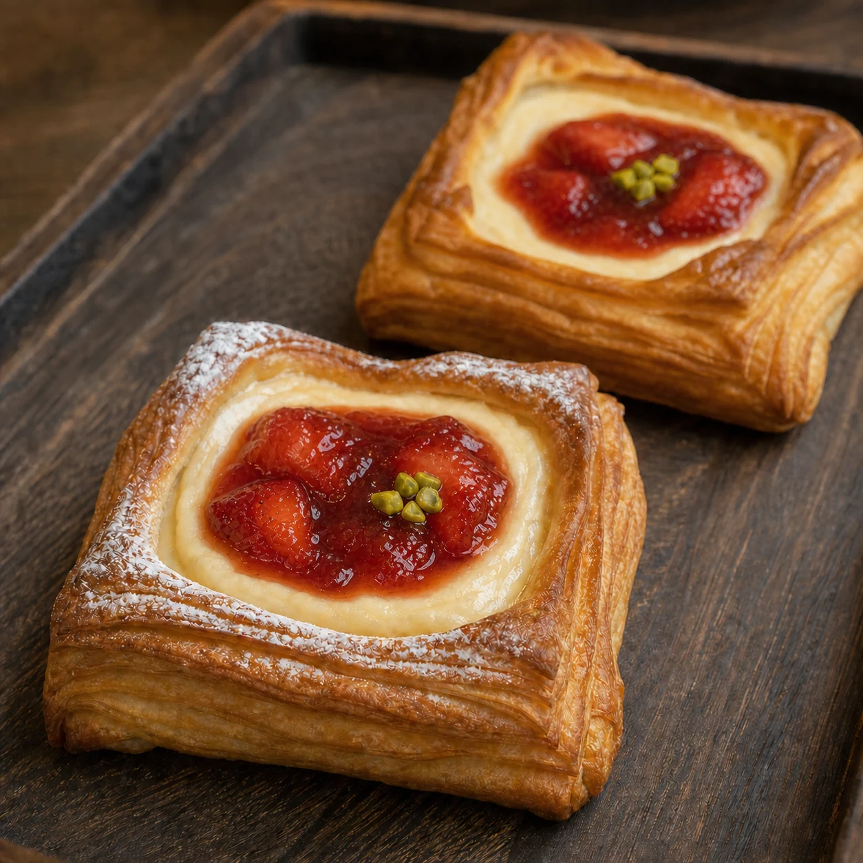 いちごジャムとクリームチーズのデニッシュ